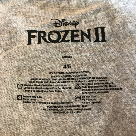 Set of Frozen Elsa Anna 4/5 Girls Shirts NWT - Picture 2 of 10